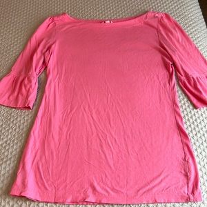 Lilly Pulitzer SZ M pink knit top